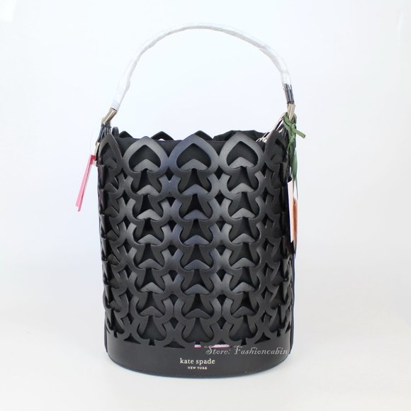 $358 NWT Kate Spade Dorie Small Leather Bucket Satchel Bag  NWT Kate Spade Dorie Small Leather Woven Satchel
